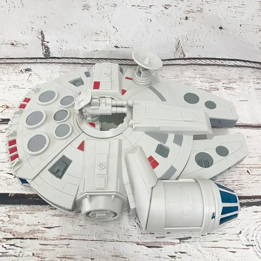 DISNEY STORE Star Wars Millennium Falcon Toy Electronic Lights & Sounds 14 Inch